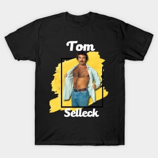 Tom Selleck//Yellow Splash T-Shirt